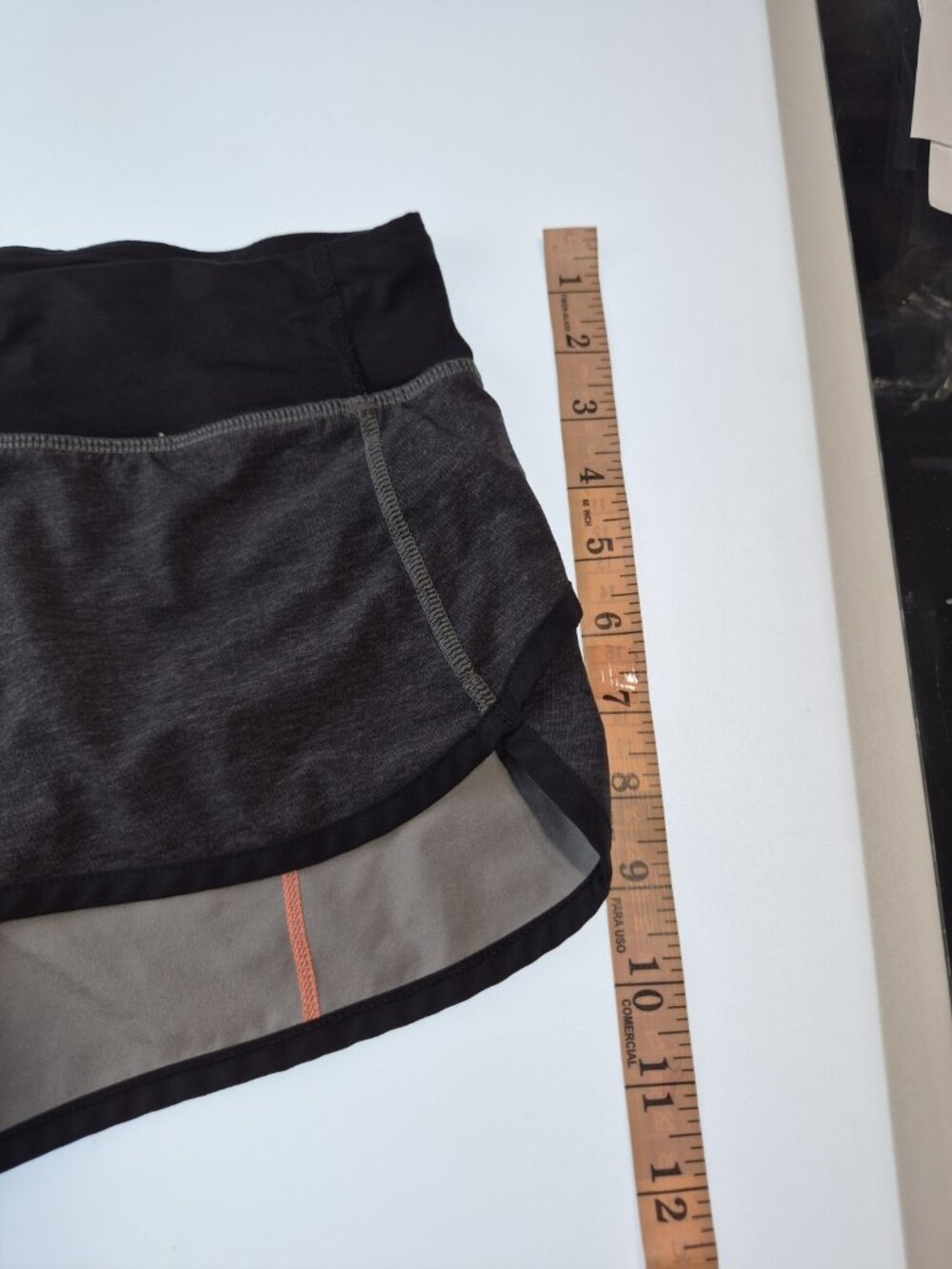 Lululemon Speed Up Short Women Size 2 Charcoal Gray Coral Lined Run Athletic - Picture 7 of 12